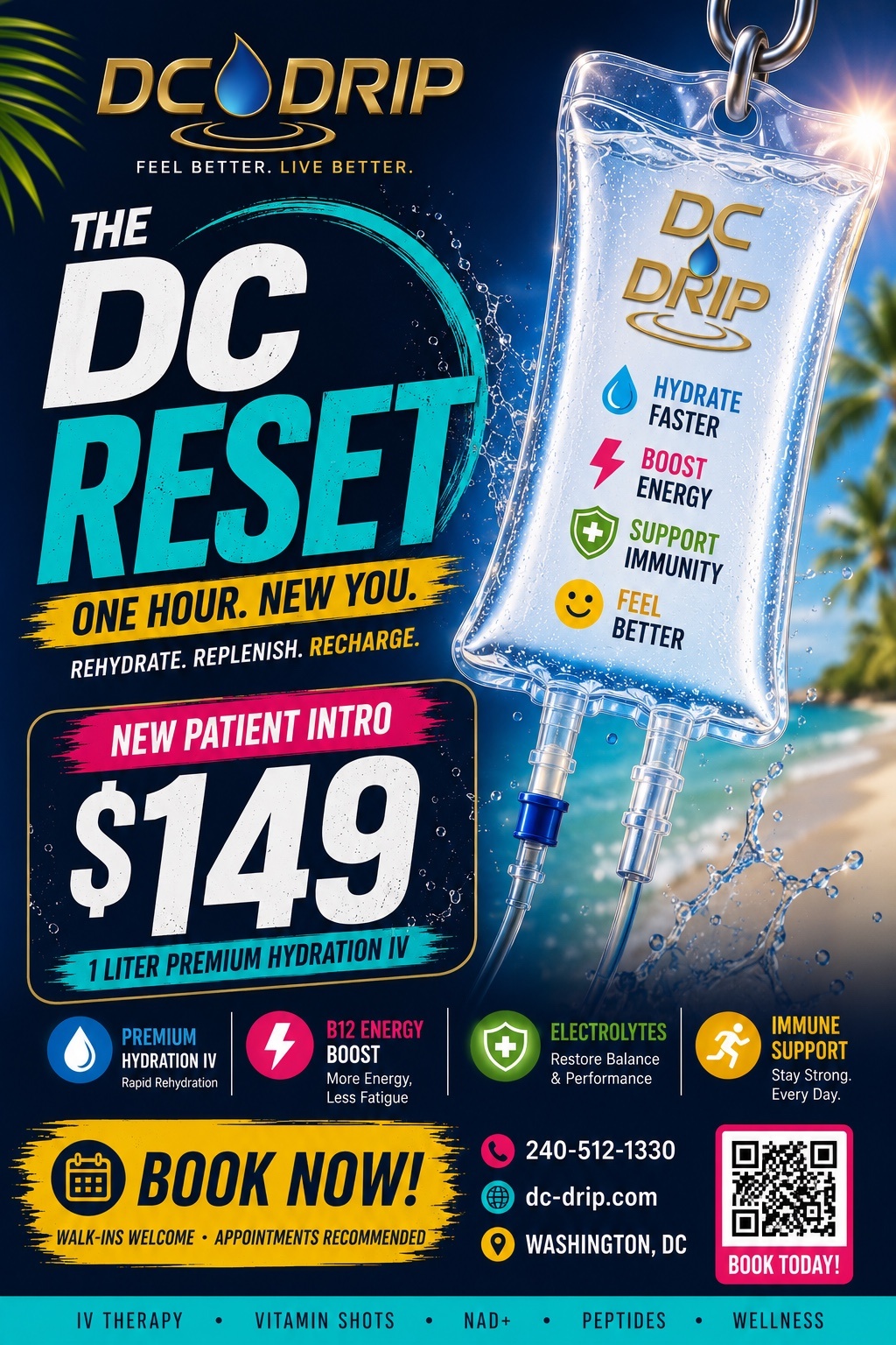 The DC Reset hydration IV offer
